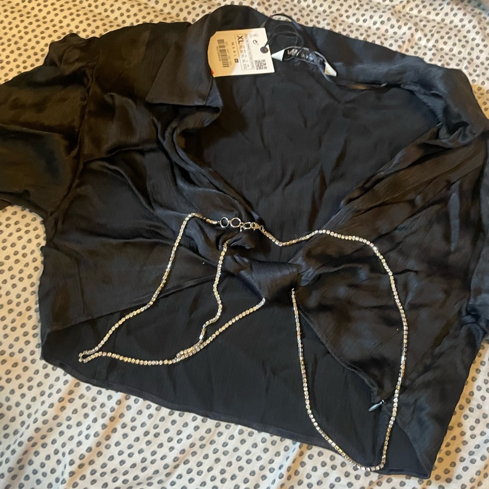 Zara Satin Blouse - Picture 2 of 4